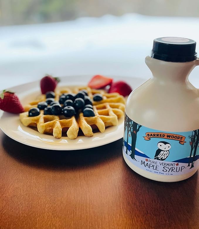 Vermont Gift Box with Maple Syrup Pancake Mix and Handcrafted Maple Cream