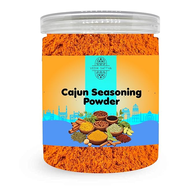 VEDIK SATTVA All Natural Cajun Seasoning Powder 5.29 OZ / 150 GM | Set Of 1 Box