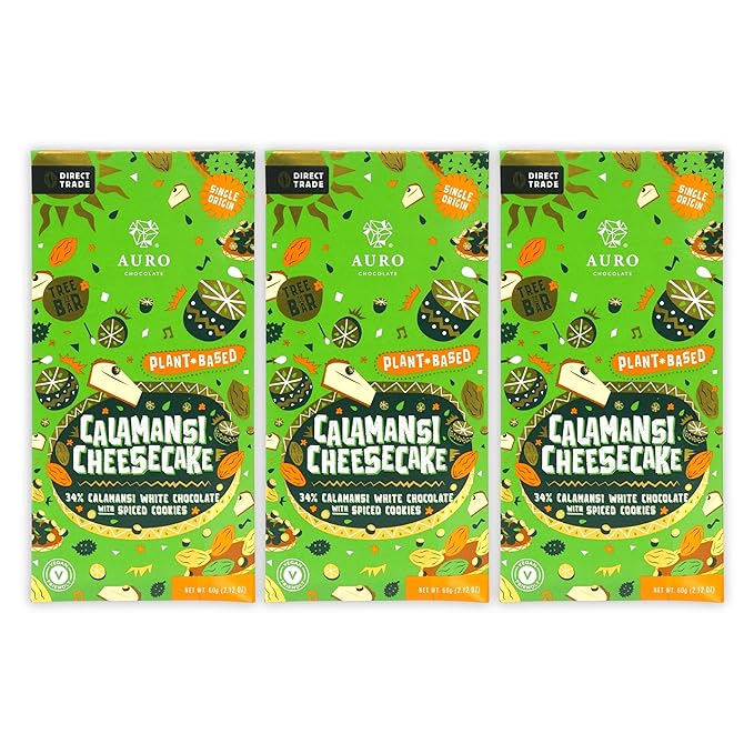 Auro - Fiesta Collection - Filipino Chocolate Bundles (Calamansi Cheesecake 34% 3 Pack)