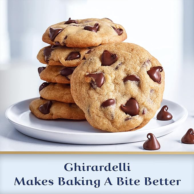 GHIRARDELLI Semi-Sweet Chocolate Premium Baking Chips Chocolate Chips for Baking 24 oz Bag (Pack of 3)