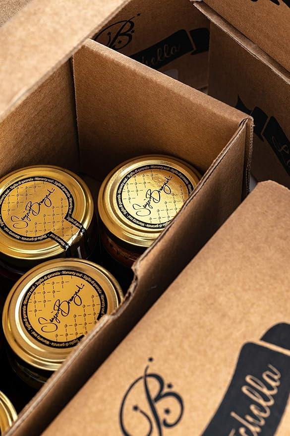 La Rustichella - Set Black Truffle Honey (140g - 493 OZ) &amp White Truffle Honey (140g - 493 OZ) | Gluten Free Cholesterol Free