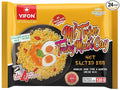 VIFON Mixed Salted Egg Instant Noodles Hot Flavor (Mì Trộn Trứng Muối Cay) 24-Pack (4.6 oz / 105 g each) | Dried Mix | Vietnamese Premium Noodles | Ready in 4 Minutes