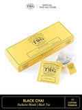 TWG Tea | Black Chai | Black Tea | Aromatic Indian Spices | 15 Hand Sewn Cotton Teabags | Gift Set