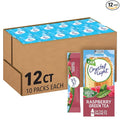 Crystal Light Raspberry Green Tea Naturally Flavored Powdered Drink Mix 120 ct Pack 12 Boxes of 10 On-the-Go-Packets