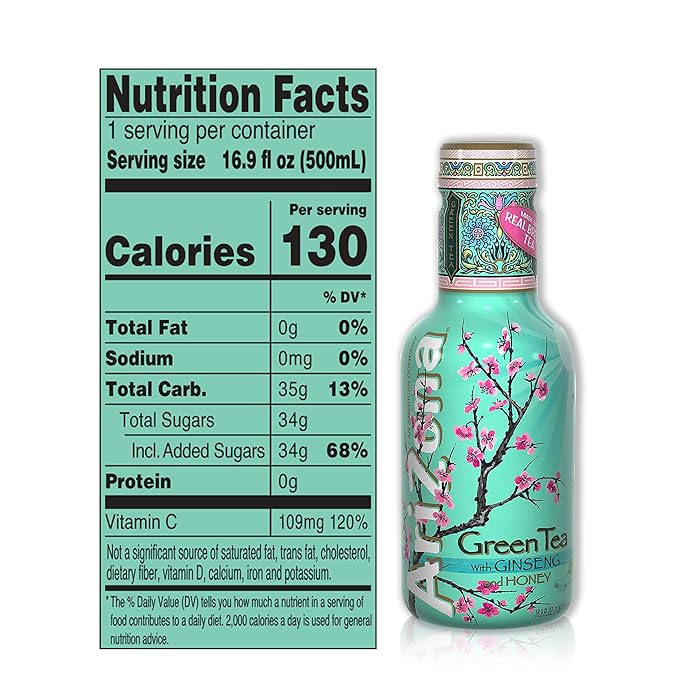 AriZona Green Tea 16.9 Fl Oz (Pack Of 20)
