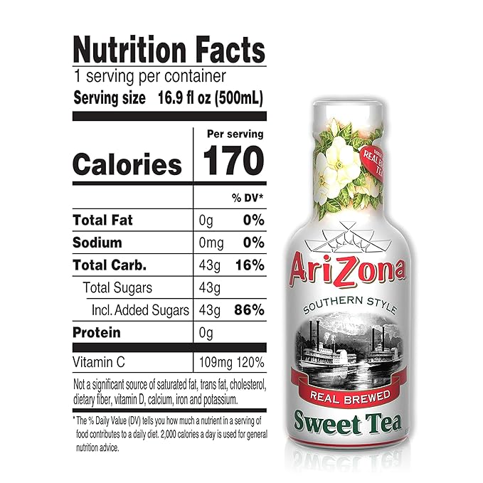 Arizona Sweet Tea 16.9 Fl Oz Pack Of 20