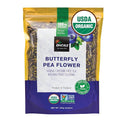 INCAS 100% USDA Organic Butterfly Pea Flower 8.82 oz (750+ Cups) DIRECT FROM SOURCE Thailand Non GMO Verified Dried Caffeine Free Gluten Free Vegan Rich in Antioxidants Free eBook (250Gram)