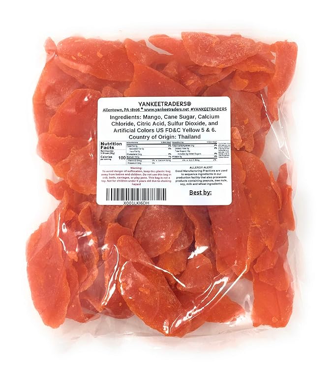 YANKEETRADERS Mango Slices (Dried) ~ 2 Lbs