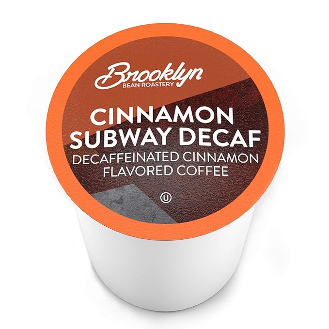 Brooklyn Beans Cinnamon Subway Flavored Gourmet Coffee Pods Compatible with 2.0 Keurig Coffee Pods Brewer 72 Count