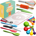 Young Chefs Cooking and Baking Set for Kids – 19 Pieces Real Baking Set – Giftable Sets for Girls and Boys – Stocking Stuffers for Kids Cooking Sets Real 8-12 Years
