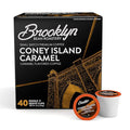Brooklyn Beans Coney Island Caramel Gourmet Coffee Pods - Compatible with Keurig K Cup Brewers Including 2.0 Machines 40 Count Rich and Creamy Caramel