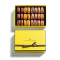 LA MAISON DU CHOCOLAT Macaron Gift Box - Gourmet French Dark Chocolate Filling with Shells in Assorted Flavors (24 Pieces)