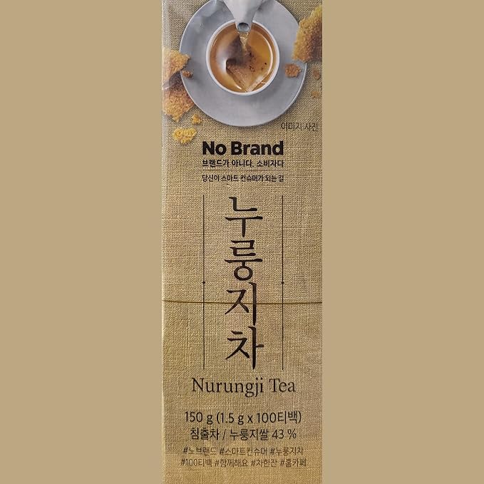 GASHINA STORY Scorched Brown Rice Chip Tea Nurungji Tea 누룽지차 100 Tea Bags Solomon's Seal 100% Natural Premium Korean Herbal Caffeine-free Perfect Daily Healthy Drink and Gift Made in Korea