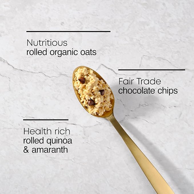 Nature's Path Organic Chocolate Chip Instant Oatmeal 11.3 oz (Pack of 6) Gluten Free Non-GMO Fair Trade