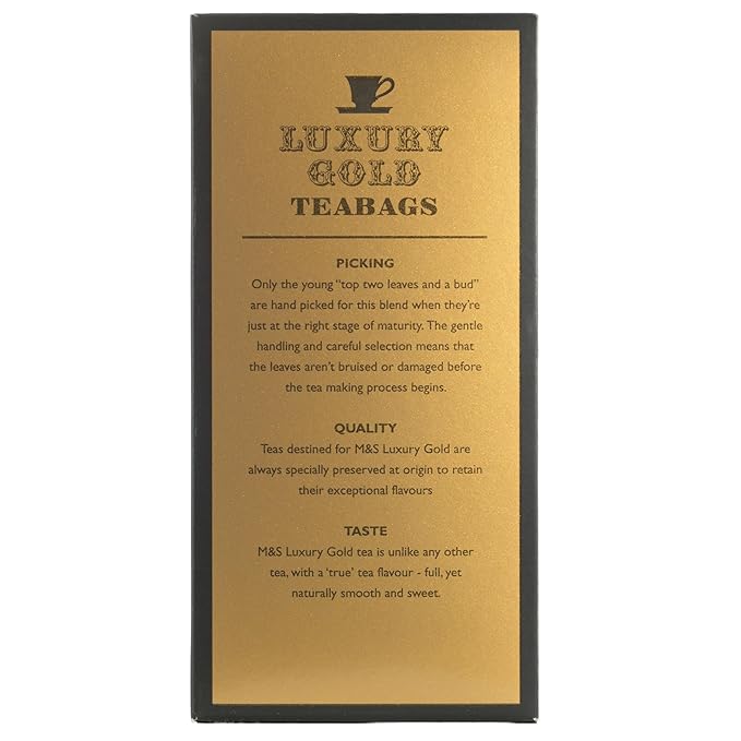 Gold Tea 4oz Gold Tea with Luxury Gold Tea - 2 x 80 Bags From the UK - TAOindustry