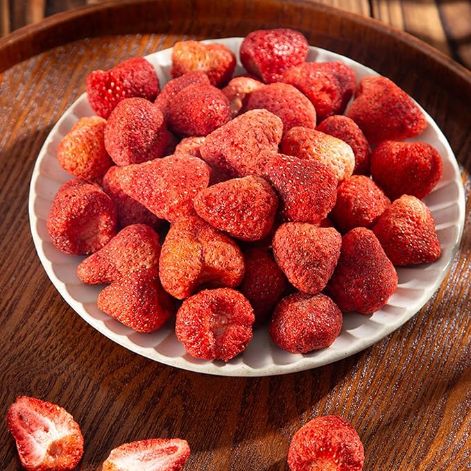 1 Ib Freeze Dried Strawberries 450g Whole Berry No Added Sugar Natural Red Crispy Texture