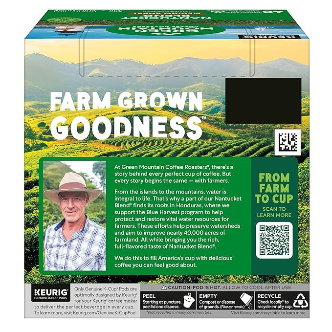 Green Mountain Coffee Roasters Nantucket Blend Single-Serve Keurig K-Cup Pods Medium Roast Coffee Pods 48 Count