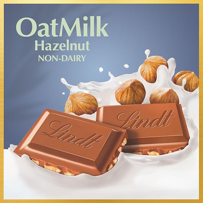 Lindt CLASSIC RECIPE Non-Dairy OatMilk Hazelnut Chocolate Candy Bar 10 Pack 3.5 oz.