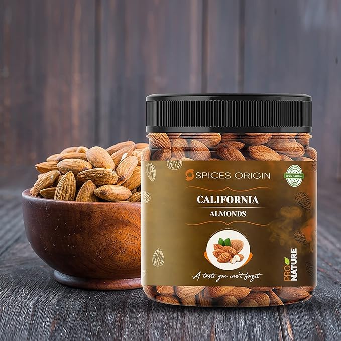 Spices Origin Premium Raw Nuts Dry Fruits Combo Pack of (250g Almonds (NP) 250g Cashew 250g Raisin 750 g in pack) - Diwali Festival | Deepawali Gift Pack _Packing May Vary