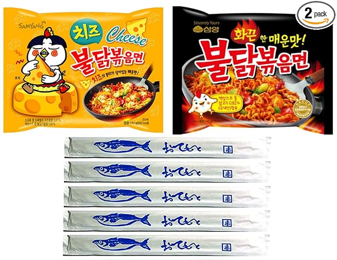Samyang Spicy Chicken Ramen Combo (Original &amp Cheese)
