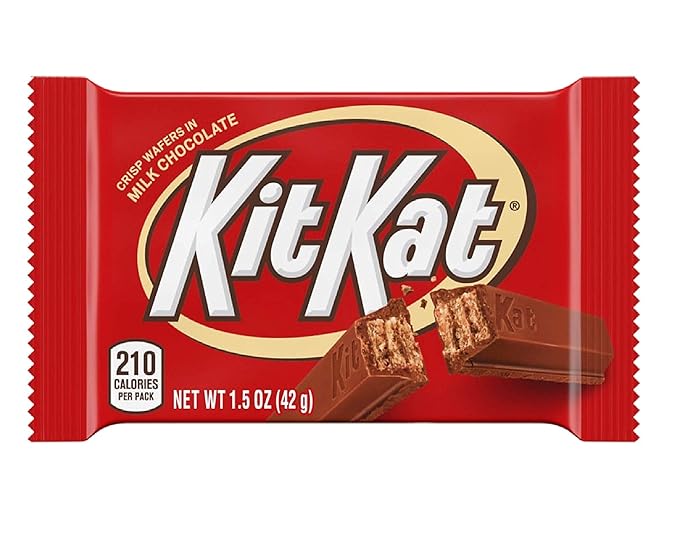 Hershey's KitKat 6 Bars Variety Assortment Mix Bundle Pack Chocolate Candy Singles - Milk - Dark- Mint - Mocha - Strawberry - Blueberry Muffin 1.5 ounces