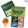Tea Facto Herbal Tea Sampler Set Depuff Collection with Bitter Melon Mulberry Leaf Ginger Pear &amp Green Grapes Jasmine - Fancy Tea Sampler Gift Set Box - Natural Fiber Zero Added Sugar - 40 Cou