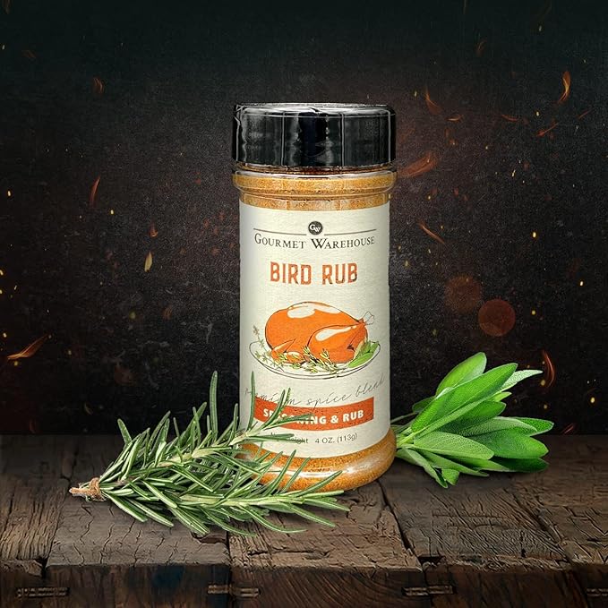 Gourmet Warehouse Bird Rub/Seasoning 4 ozs 3 Pack - Gluten Free No MSG No HFCS