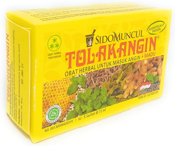 Sido Muncul Tolak Angin Herbal with Honey 5-ct 75 Ml (Pack of 9)
