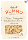 Rummo Fusilli Pasta Non GMO Parve Free 1 LB (Pack of 12)