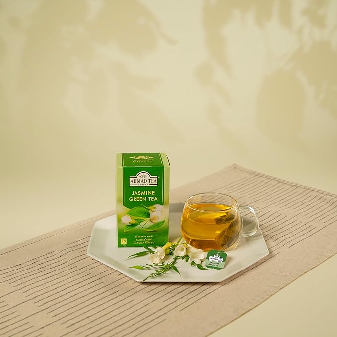Ahmad Tea Jasmine Romance Green Tea 20-Count Boxes (Pack of 6)