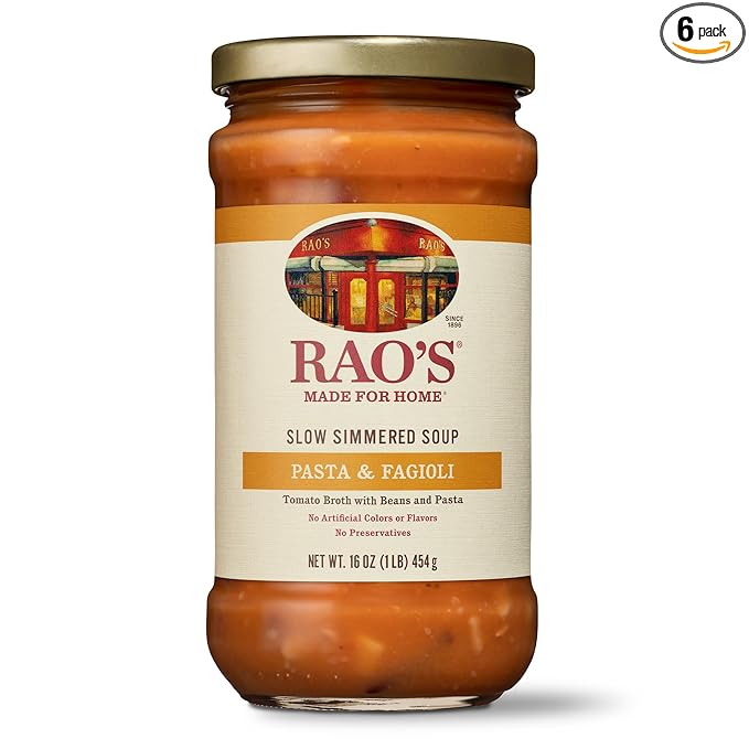 Rao's Homemade Pasta Fagioli Soup 16 Ounce Pack of 6