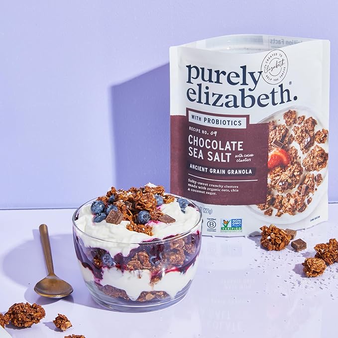 Purely Elizabeth Chocolate Lovers Variety Pack Made with Organic Oats and Ancient Grains Gluten-Free Non-GMO (3 Ct)