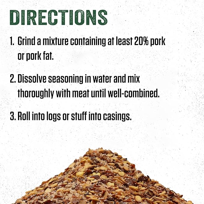 LEM Products Backwoods Trail Bologna Cured Sausage Seasoning Kit Ideal for Wild Game and Domestic Meat Seasons Up to 20 Pounds of Meat 15.2 Ounce Package with Pre-Measured Cure Packet Included