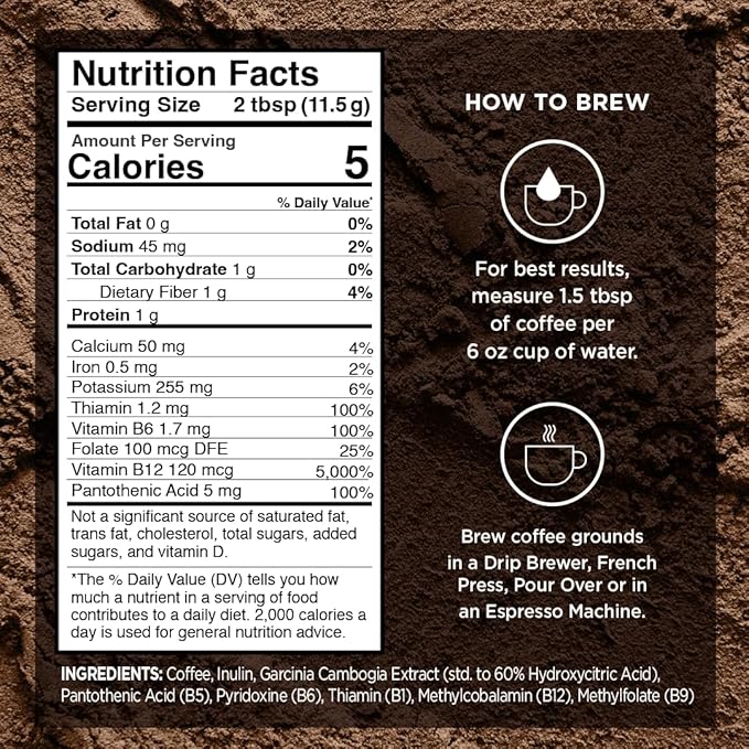 VitaCup Focus &amp Slim Coffee Pods Boost Focus &amp Immunity w/Lions Mane Chaga B Vitamins D3 16CT | Boost Diet &amp Metabolism with Ginseng Garcinia B Vitamins 16ct