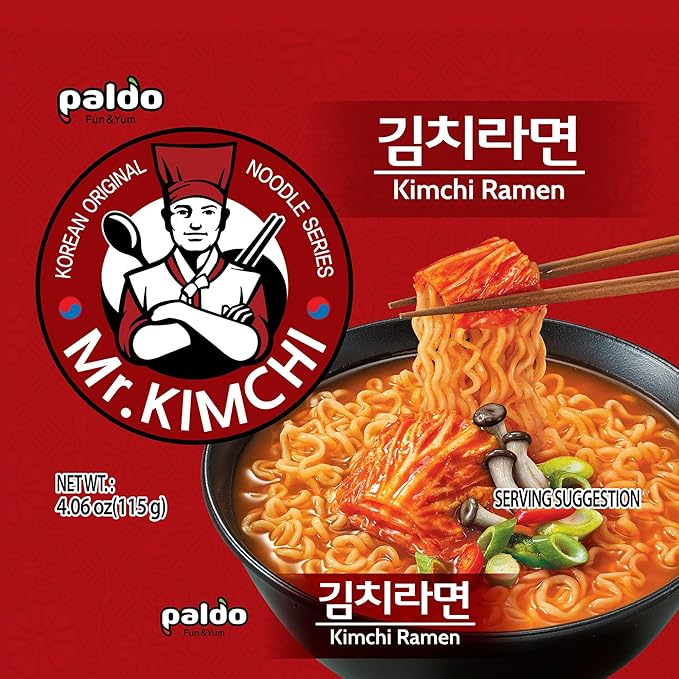 Paldo Kimchi Ramen 4.06 Oz (Pack of 8)
