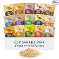 Dozy Oats Overnight Oatmeal Packets Custom Box Pick-Your-Own Flavors with Rolled Oats Chia Seeds Date Powder and Dried Fruit. Gluten-Free Natural Source of Protein and Fiber 10-Pack