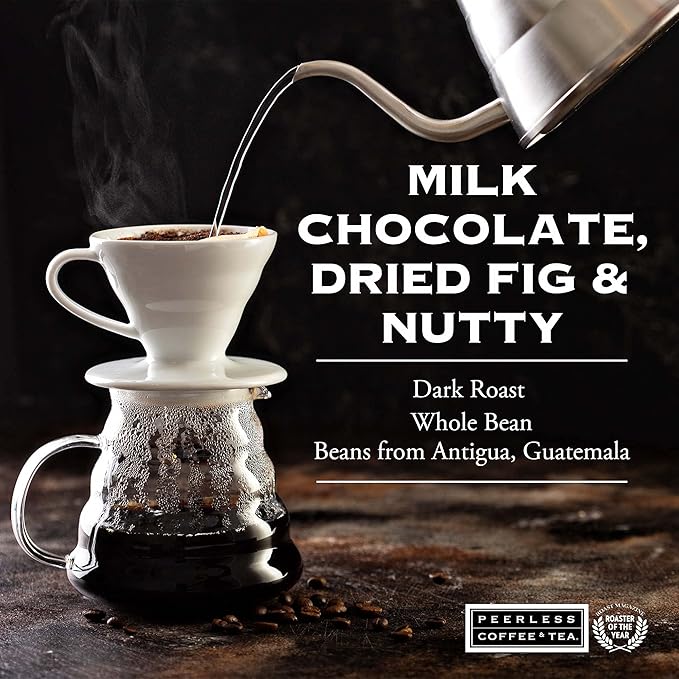 Peerless Guatemala Whole Bean Coffee (2 lb.) — Direct Trade Guatemala Antigua Dark Roast Made from 100% Arabica Coffee Beans