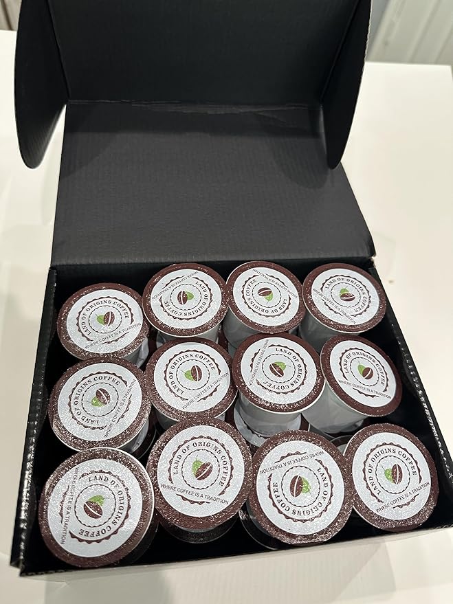 Ethiopian Harrar Coffee Pods – 24 Count | K-Cup® Compatible | Medium Roast Single-Serve Pods with Berry &amp Chocolate Notes | Single Origin Gourmet Coffee for Home Office or Gift