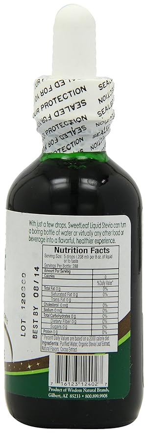 SweetLeaf Sweet Drops Liquid Stevia Sweetener Chocolate 2 Ounce (Pack of 2)