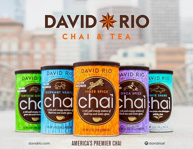 Power Chai Espresso Latte Mix 14 Oz Japanese Matcha Dirty Chai Organic Spices Vegan Dairy Free Serve Hot or Cold Just Add Water or Milk 20 Servings