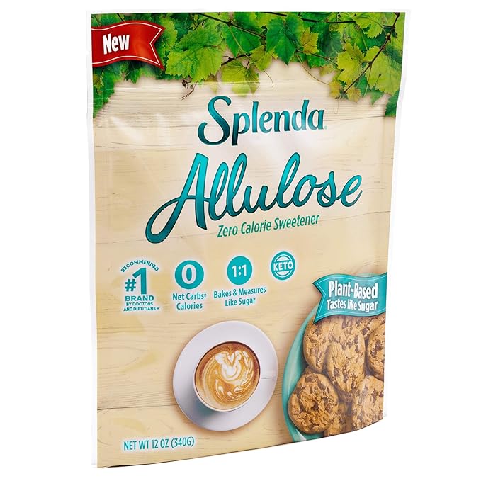 SPLENDA Allulose Plant Based Zero Calorie Sweetener For Baking &amp Beverages 12 Ounce Resealable Pouch