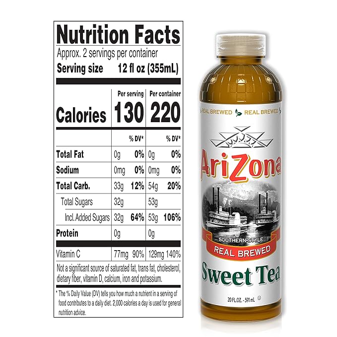 AriZona Sweet Tea Premium Brewed Southern Style 20 Fl Oz Pack of 24