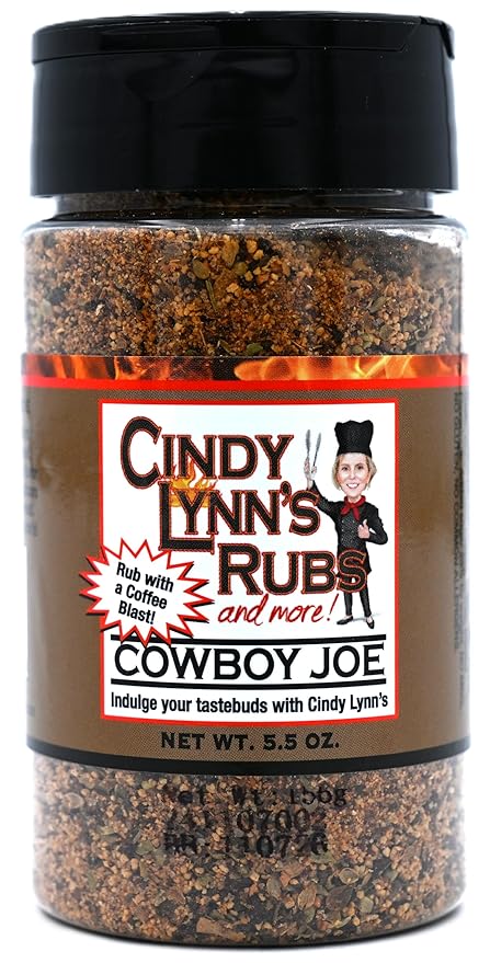 Cindy Lynn’s Dry Rub and Seasoning Variety Pack - 8-Pack of Our Most Popular Flavors Black Label Steak It Veggie Delight Voodoo Rib Rub Big Kahuna Chili Lime Cowboy Joe and XOXO (5.5oz)