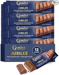 Genève Swiss Milk Chocolate Bars with Praline Filling 1 oz (12 Pack) | Geneve Jubilee | Individually Wrapped | Rich &amp Creamy | Kosher (including Passover)