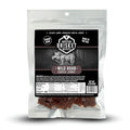 WILD BOAR JERKY - 100% Feral Swine - Rustic Wild Game Snack Rugged Carnivore Gift for Him - Unique Meat Lover Present