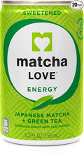 Matcha Love Green Tea Sweetened Energy Shots 5.2 Ounce (Pack of 20)