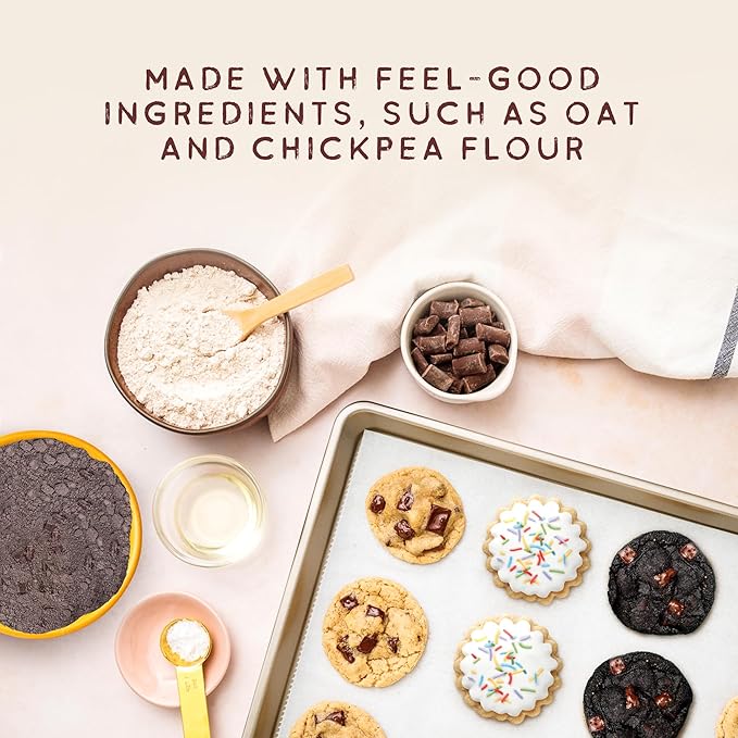 Autumn Sons Baking Co. Gluten Free Cookie Mix Variety Pack. Sugar Cookie Chocolate Chunk &amp Double Chocolate Chunk. Vegan Plant Based Baking Mix. Top 9 Allergen Free. 9.3 oz (Pack of 3)