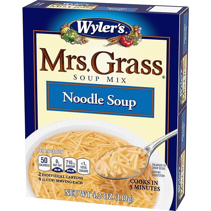 Mrs. Grass Soup Mix Noodle 4.2 Ounce (Pack of 12)