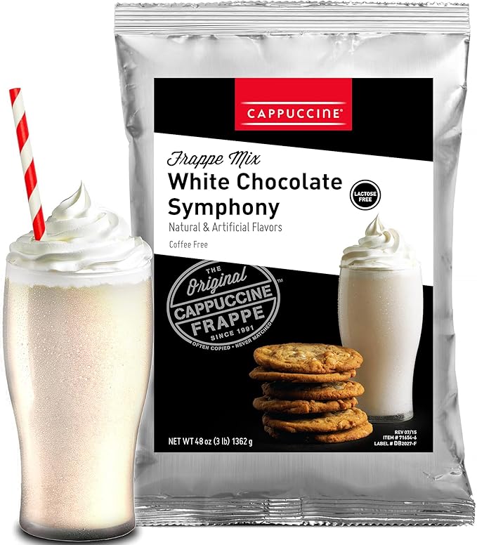 Cappuccine White Chocolate Symphony Frappe Mix 3 Pound (Pack of 1)