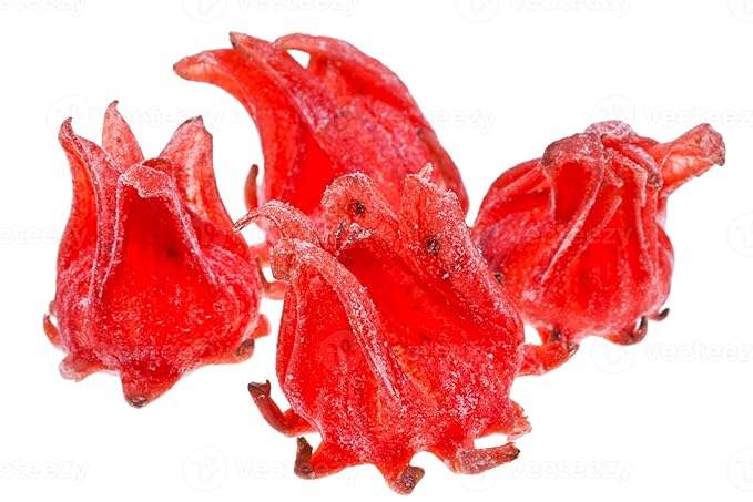 US Snacks Candied Dried Hibiscus Flowers Dehydrated Hibiscus Bite Snack Edible Hibiscus Flowers (2 Pound)